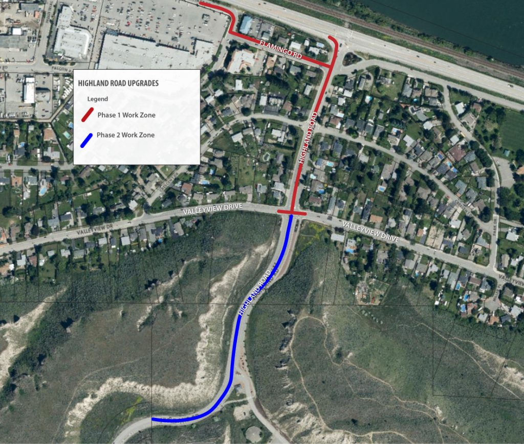 Major Infrastructure Project On Highland Road Set For Mid July   Highland Road Map 1024x868 